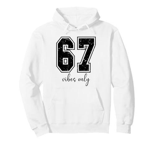 6 7 Number 67 Vibes Only Sign 6-7 Meme That Says Six Seven �p�[�J�[