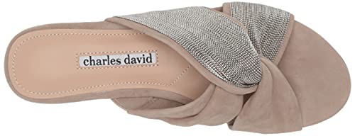 Charles David Women's Kendall Flat Sandal, Truffle, 8.5 #TOP4