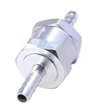 Xibao Rückschlagventil Auto,Rückschlagventil,Aluminium Ventil Rücklaufsicherung,Ventile der Einspritzanlage,Geeignet für Schifffahrt,Automobile,Caravans,Landwirtschaftliche Anwendungen (6 mm)