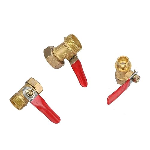 Válvula de bola de latón de 3/8" para solucionar fugas e interrumpir el agua 6