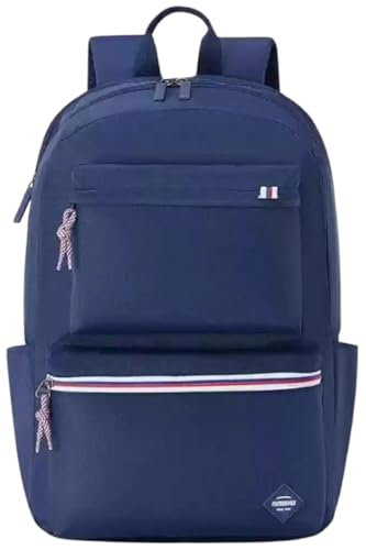 Image of American Tourister Riley | Laptop Backpack | 15.6 inch Laptop Bag | 2 Compartments + 2 Front Pockets | Unisex | Orange | 1 Year Global Warranty