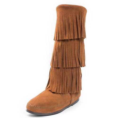 Minnetonka Women's 3-Layer Fringe Boot