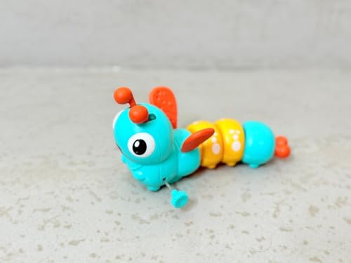 Image of BSB Prime Wind Up Key Operated Dancing Moving Caterpillar Toy for Kids | Gifting Ideas for Kids Party Birthday Celebration| Playful | Interactive & Engaging | Entertaining | 1 pc (Turquoise)