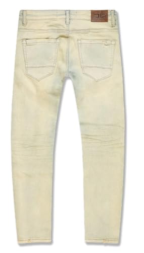 Mens Sean No Rips Champagne Jeans2