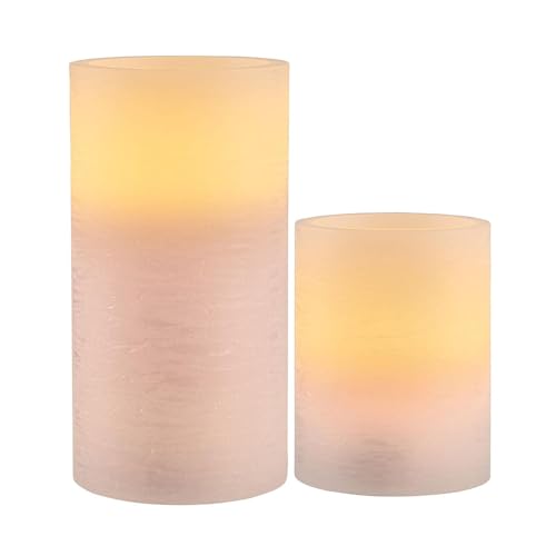 NCC-Licht 2 x LED Wachskerzen Cosy Lilac Flieder warmweiß für 3 x...