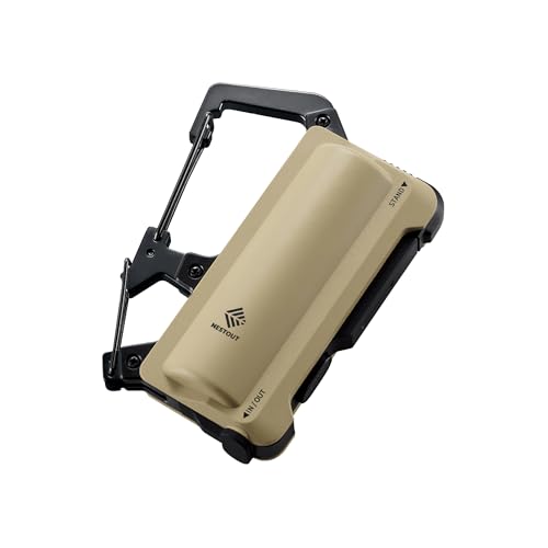 Batterie à mousqueton 5000 mAh étanche IP44 avec support vidéo et antichoc