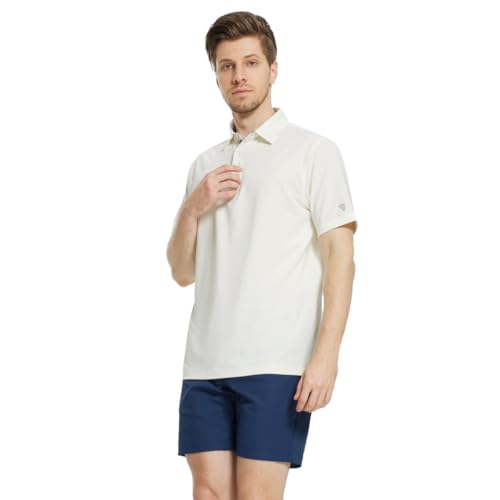 Image of Mens Polo Shirts Short and Long Sleeve Casual Solid Stylish Dry Fit Performance Designed Collared Golf Polo Shirts for Men
