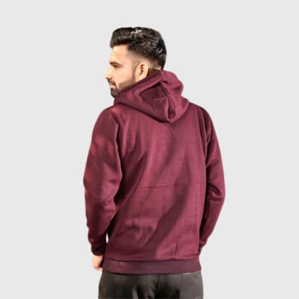 Image of Don't Quit Print Hooded Neck Kangaroo Pocket Winter Wear Sweatshirt for Mens & Boys