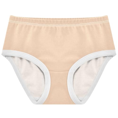 Joisal Khaki Beige Girls Underwear Toddler 2t Cotton Cute Panties Girl Durable Undies Kids Briefs