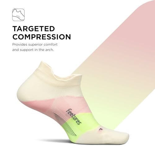Image of Feetures Elite Light Cushion Mini Crew Sock - Sport Sock with Targeted Compression