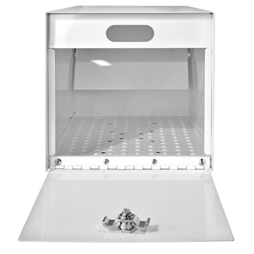 Mail Boss 7529 Mail Manager Street Safe Locking Security Mailbox, Alpine White #TOP4