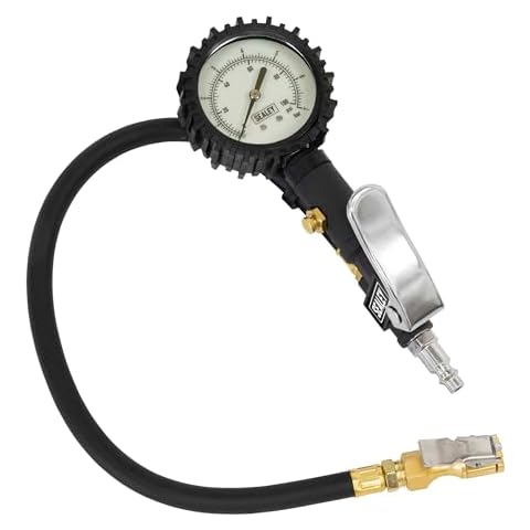 Sealey Compact Tyre Inflator with Gauge Cover