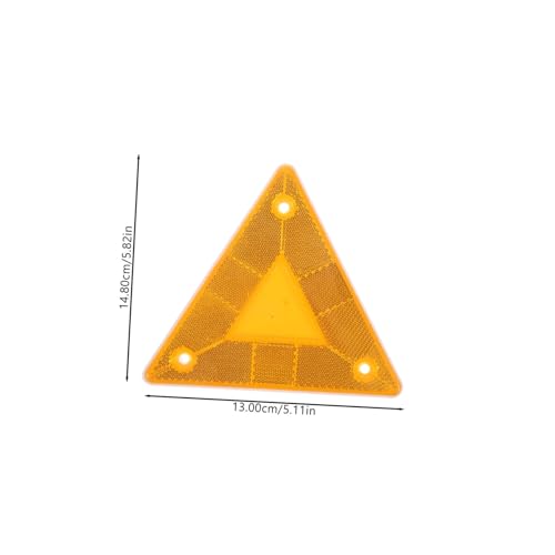 8 piezas señales triangulares reflectantes para remolques miniatura 2