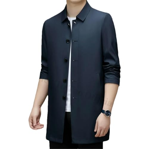 Veste longue décontractée homme pour le style urbain de mi-saison