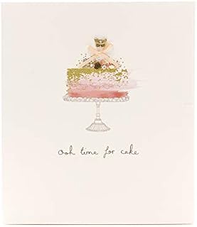 UK Greetings Birthday Card for Her/Female/Friend with Envelope - Pretty Cake Design