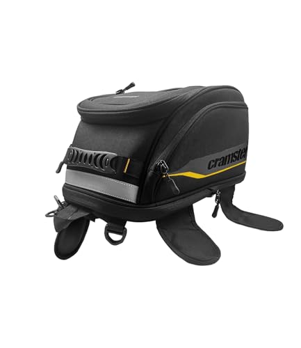 Image of Cramster Turtle V2 Tank Bag 24L - Durable Polyester Fabric | Genuine 3M Reflective Panels | Genuine YKK Zippers - Black