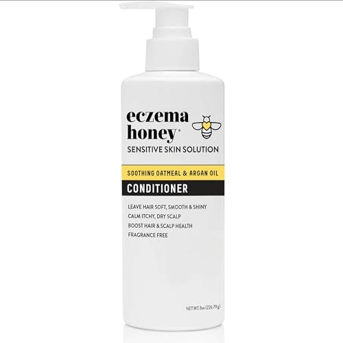 ECZEMA HONEY Nourishing Conditioner - Helps with Psoriasis, Dermatitis, & Flaking - Daily Dandruff Conditioner & Scalp Care - Itchy Scalp Treatment for Men, Women & Kids (8 Oz)