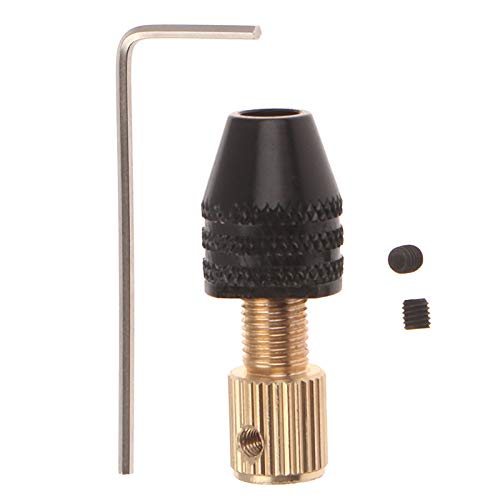 Drill Set bit Electric Motor Shaft Mini Drill Chuck Fixture Drill Bit Micro Drill Chuck Hex Drill Chuck Adapter Drill Collet Adapter(2)