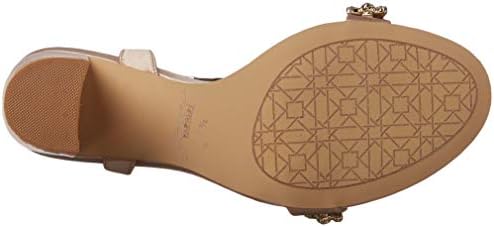 Jewel Badgley Mischka Women's UZURI Sandal, Champagne Satin, 8.5 M US | Image 3