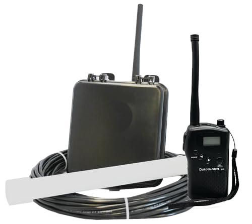 Dakota Alert MAPS-HT-KIT Wireless Driveway Alarm System - MURS Alert Probe Sensor (MAPS) Metal Detecting Transmitter with 50-FT of Direct Burial Cable and Handheld M538-HT VHF Transceiver