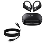 BoxWave Cable Compatible with Tranya X5 - DirectSync - USB 3.0 A to USB 3.1 Type C, USB C Charge and Sync Cable - 6ft - Black