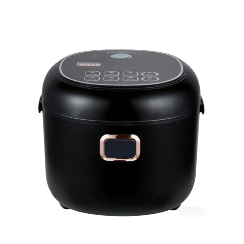 Image of Mini Rice Cooker 2L Electric Lunch Box Food Heater 12V /24V Portable Non-Stick Travel For Car Truck Small Rice Cooker with Steam Tray Cooking Heating and Keeping Warm Function(Black)