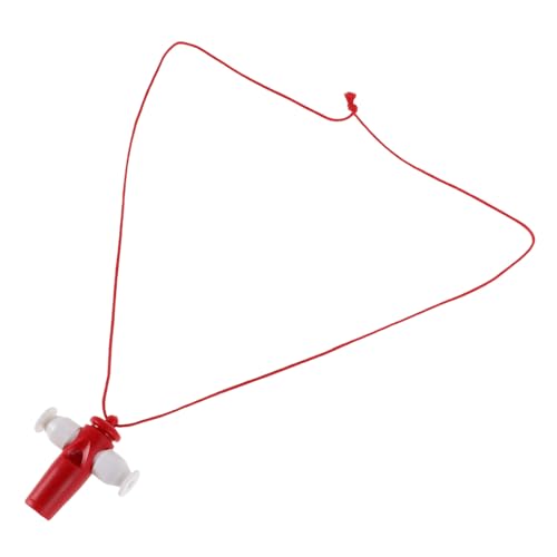 Red Samba Whistle Plastic Safety Whistle with Lanyard for Musical Play and Dance Activities Sound for Kindergarten and Early Education