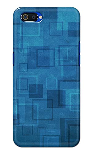 Image of Printed Hard Back Cover Case for Realme C2 | Oppo A1K Back Cover (Plain Azure Blue) -702