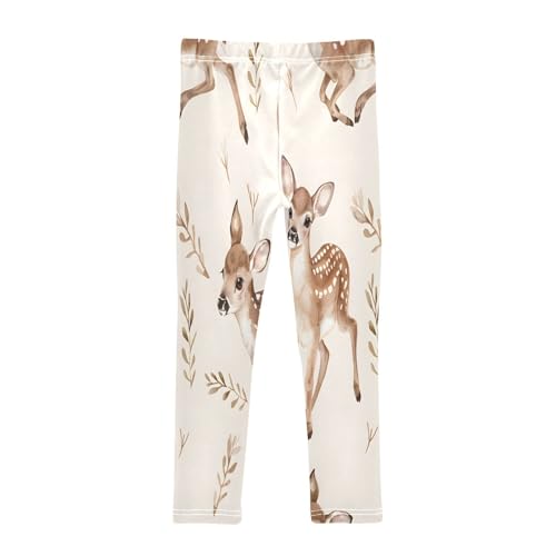 Bolaz Toddler Girls Leggings Printed Yoga Pants Leggings Running Deer for Kids2