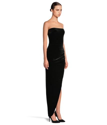 Image of Norma Kamali Women's Strapless Side Drape Gown