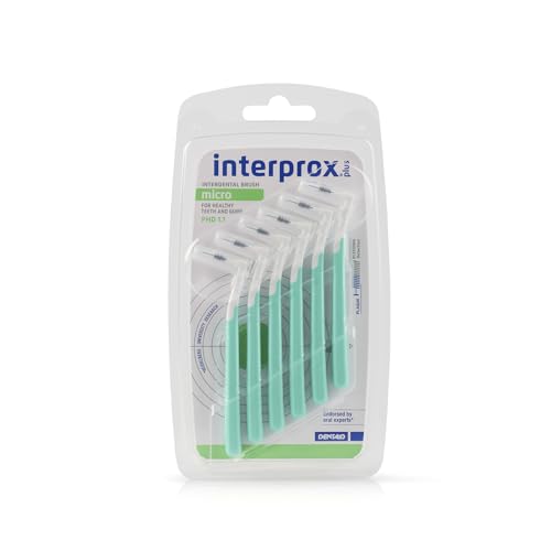 Cepillo interproximal verde Micro Plus de Interprox, 0,56 mm, paquete de 6 unidades