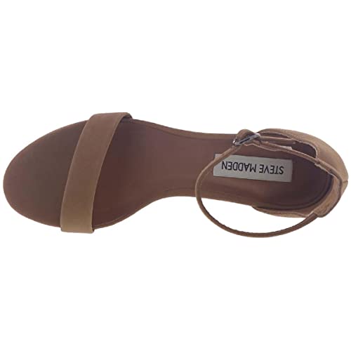 Steve Madden womens Irenee Dress Sandal, Tan Nubuck, 8 US