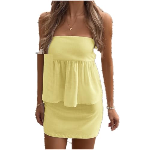 Robe bustier mini épurée aux finitions haute couture pour femme