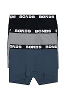 Bonds Mens Underwear Total Package Trunk, Harpoon / Dumbo Dream / Black (3 Pack), Small