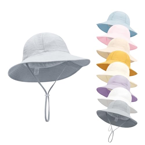 Newborns Baby Fisherman Hat Boys Girls Sunhat Infant Travel Beach Bucket Hat Soft & Breathable Outdoor Headwear4