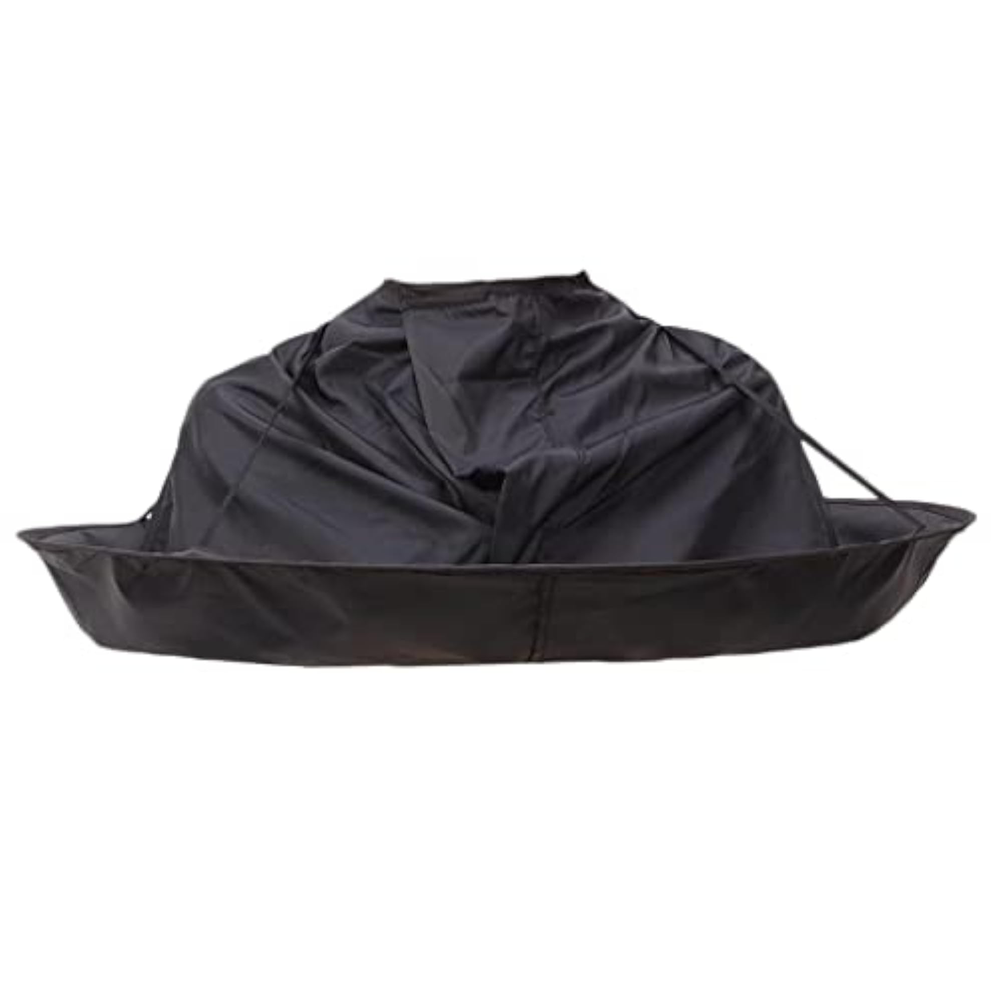 Pro Hair Cutting Cape Hair Catcher Cloak Kit, Black