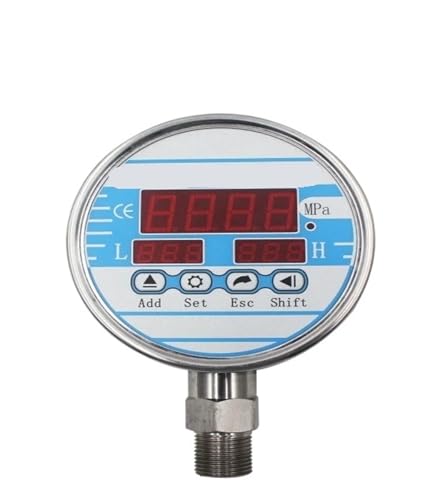Manómetro digital hidráulico de 100mm con contacto electrónico NPT1-2 y rango 0-100Mpa