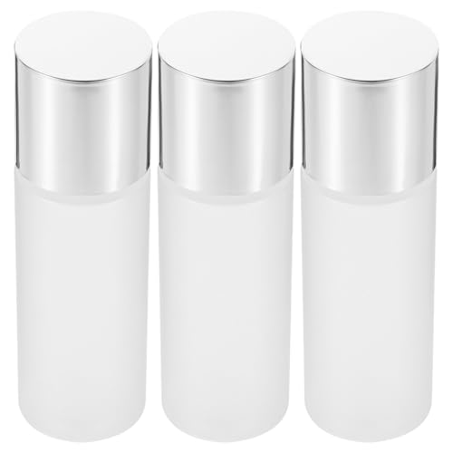 Beatifufu 3 Piezas Botella Rellenable de 100 Ml para Loción de Viaje Diseño a Prueba de Fugas, Fabricada en Pet, Adecuado para Viajes y Uso Diario