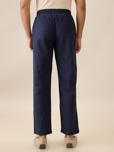 Nick&Jess mens 100% Cotton Dobby Mens Nevy Blue pajama2