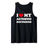 i love my autistic boyfriend, amo il mio ragazzo autistico canotta