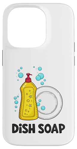 食器用洗剤と泡が特徴の楽しいデザイン スマホケース iPhone 14 Pro 用