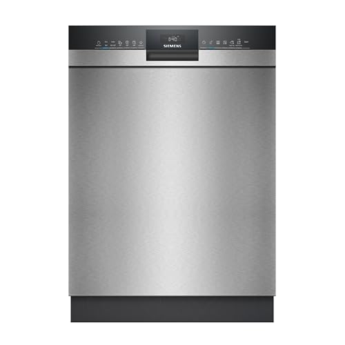 Siemens iQ300 Unterbau-Geschirrspüler 60 cm, SN43HS11TE, vario Speed Plus - dreimal schneller waschen und trocknen, Intensiv Zone, Dosier-Assistent, aquaStop, Gebürsteter Stahl, Home Connect