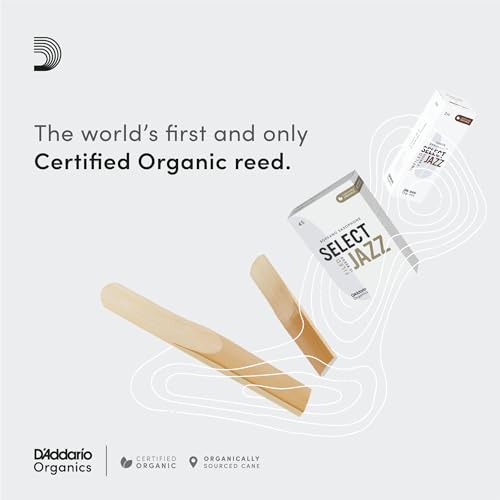 D'Addario Organic Select Jazz Unfiled Tenor Saxophone Reeds - Sax Reeds - Individually Sealed - 2 Soft, 25 Pack by D'Addario - Image 3