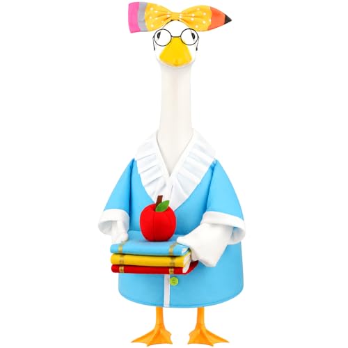 Aymolas Back to School Porch Goose Outfits Teacher Goose Costume