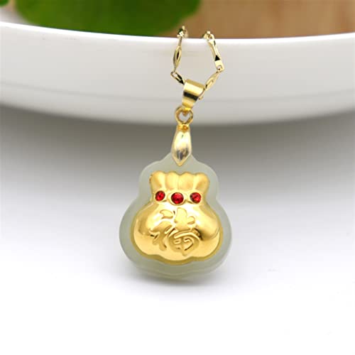 Pendentif Hetian Jade en Or, le cadeau familial et porte-bonheur idéal