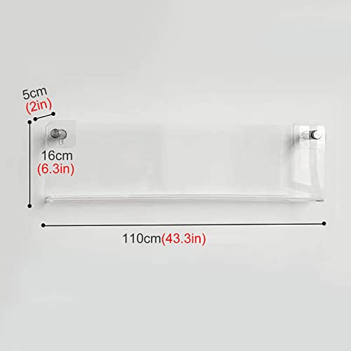 Genérico Revistero acrílico contemporáneo de 3 Piezas para Montaje en Pared, Ideal para folletos, catálogos y manuales. Organizador Multifuncional para el hogar y la Oficina.