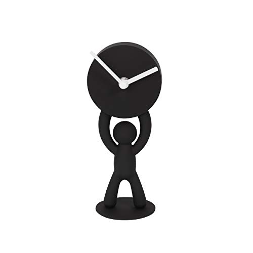 Umbra - Orologio da Tavolo Buddy, Colore: Nero