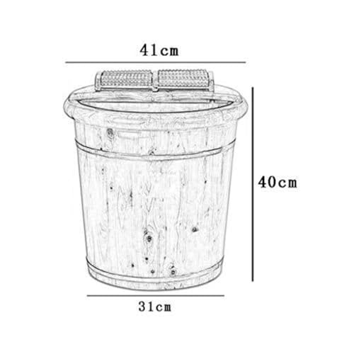 Bañera de madera para pies, spa y pedicura miniatura 2