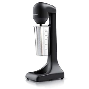Arendo – Drink Mixer – Eiweiß Shaker – Getränkemixer – elektrischer Standmixer – 500 ml Becher – 22.000 U min – 2 Geschwindigkeitsstufen – Fitness Protein Drinks Smoothies Milchshakes Cocktails