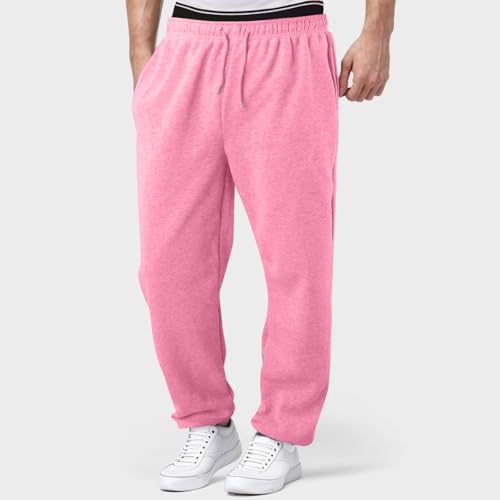 Boy's Baggy Sweatpants Straight Leg Open Bottom Casual Pants Elastic Waist Workout Joggers Sweat Pants with Pockets4